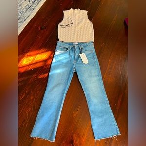 Zara mid-crop jeans